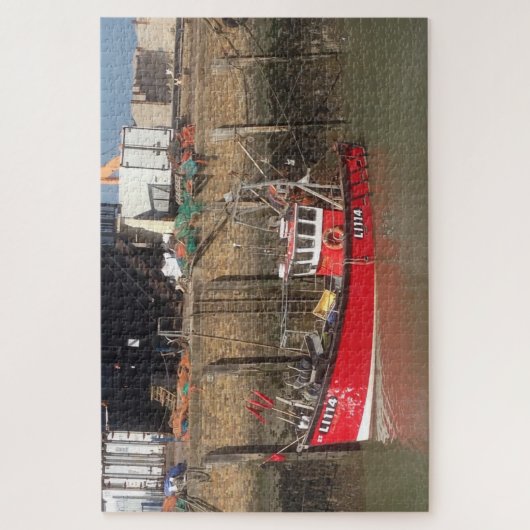 Red Vissen Boat in Whitstable Harbour resized Legpuzzel (Verticaal)