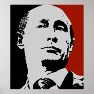 Red Vladimir Poetin Poster