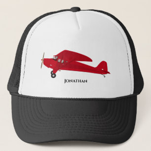 Red  Vliegtuig Baseball Trucker Hats Trucker Pet