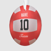Red Volleyball aanpassen Ornament (voorkant)