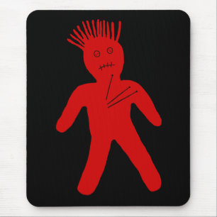 Red Voodoo Doll Muismat