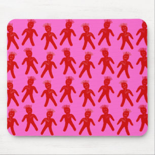 Red Voodoo Dolls Muismat