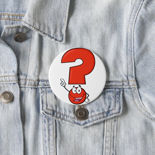 Red Vraag Mark Button (In situ)