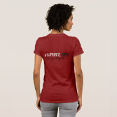 Red Vrijdag Air Force Wife T-shirt (Achterkant volledig)