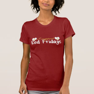 Red Vrijdag voor en achter T-shirt