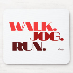 RED WALK JOG RUN (font CHUNKY) Muismat