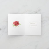 Red waratah bloem art bruiloft dank u bedankkaart (Binnen)