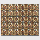 Red Warrior Purim Wrapping Paper Cadeaupapier (Vlak)
