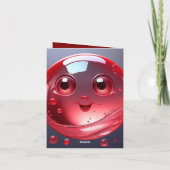 Red Water Bubble Emoji (Achterkant)