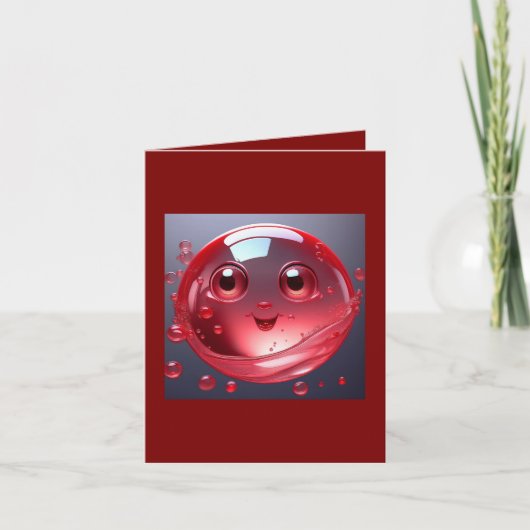 Red Water Bubble Emoji (Voorkant)