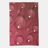 Red Water Drop Patroon Theedoek (Verticaal)