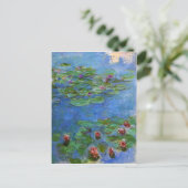 Red Water Lilies, Claude Monet Briefkaart (Staand voorkant)