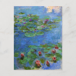 Red Water Lilies, Claude Monet Briefkaart