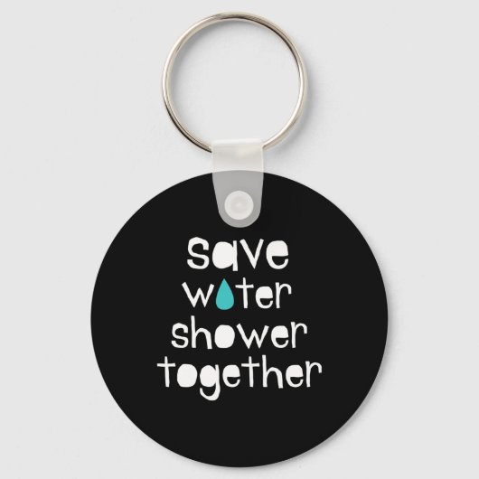 Red water Red de aarde Onze planeet houdt van Moed Sleutelhanger (Voorkant)