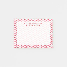 Red Watercolor Heart Post-it® Notes