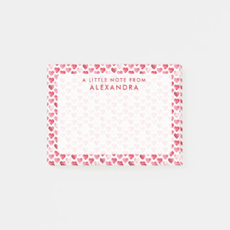 Red Watercolor Heart Post-it® Notes