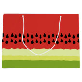 Red Watermelon Slice Gift-tas Large Cadeautasje (Voorkant)