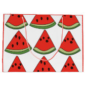 Red Watermelon Slices Groot Cadeauzakje (Achterkant)