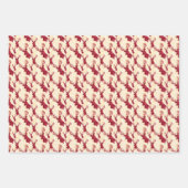 Red Waterverf Deer Head Inpakpapier Vel (Voorkant 3)