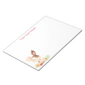 Red Waterverf Little Bunny Notitieblok (Schuin)