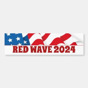 RED WAVE 2020 REPUBLIKEINS BUMPERSTICKER