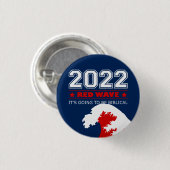 RED WAVE 2022 Midterm Elections USA Ronde Button 3,2 Cm (Voorkant /achterkant)