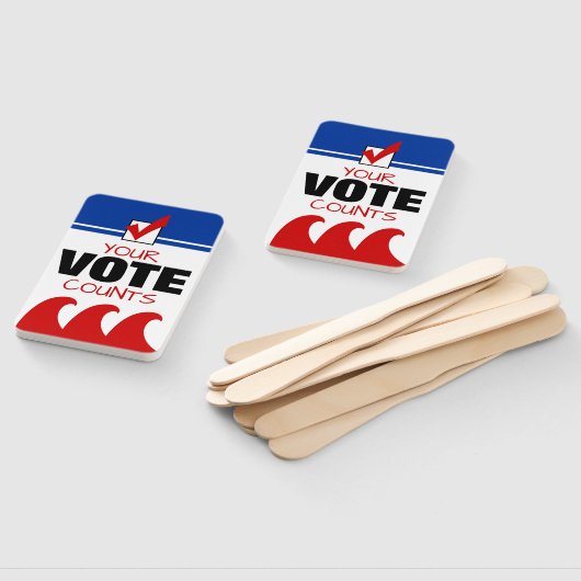 Red Wave Republikein Uw stem telt verkiezingen 201 Handwaaier (Niet-gemonteerd)