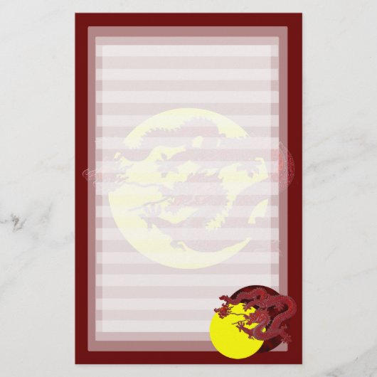 Red Wax Dragon Briefpapier (Voorkant)