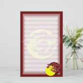 Red Wax Dragon Briefpapier (Staand voorkant)