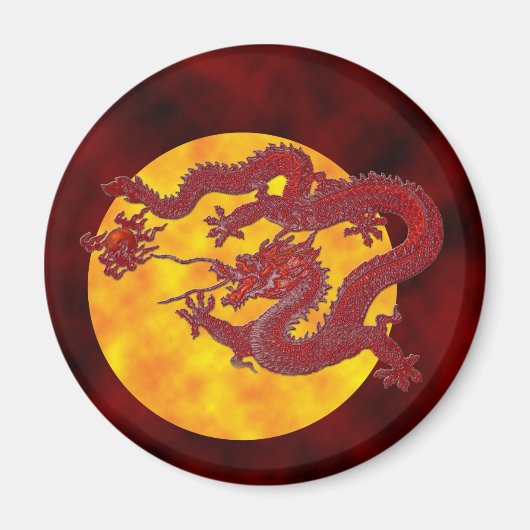 Red Wax Dragon Magneet (Voorkant)