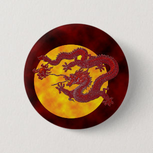 Red Wax Dragon Ronde Button 5,7 Cm