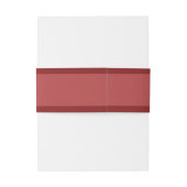 Red Wax Seal Monogram 2 Initialen Elegant Script Uitnodigingen Wikkel (Achterkant Voorbeeld)