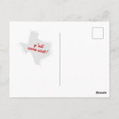 Red We hebben verhuisd - Dotted Texas Moving Briefkaart (Achterkant)