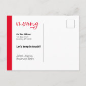 Red we verplaatsen Dachshund Dog in Box Briefkaart (Achterkant)