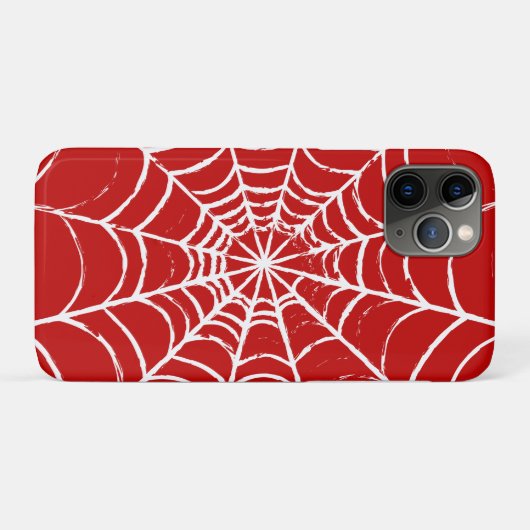 Red Web Case-Mate iPhone Case (Achterkant (horizontaal))