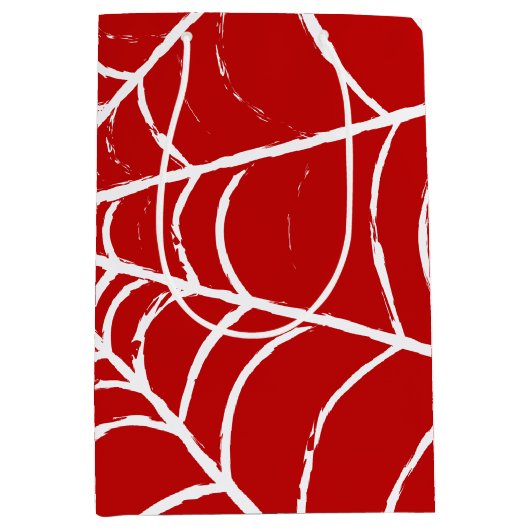 Red Web Medium Cadeauzakje (Voorkant)
