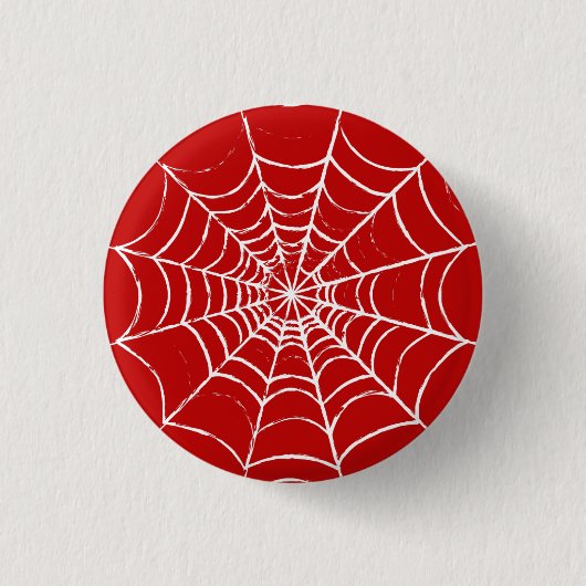 Red Web Ronde Button 3,2 Cm (Voorkant)