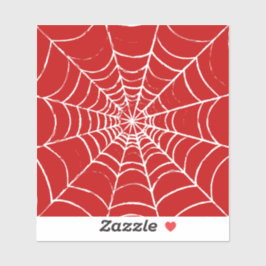 Red Web Sticker