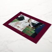 Red Wedding Real Folie 2 foto's Bedankt kaarten (Gedraaid)