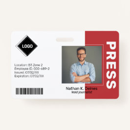 Red | Werknemer de Veiligheid van het Bedrijf van Badge