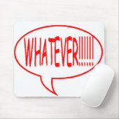 Red What Speech Bubble Muismat (Met muis)