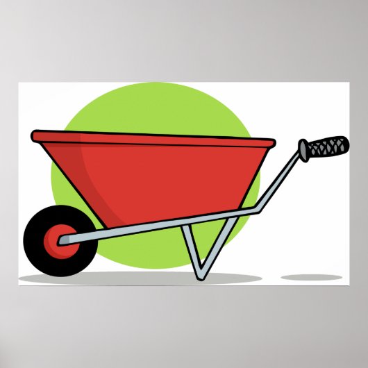 Red Wheelbarrow Poster (Voorkant)