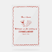 Red Whimsical Frame That's Amore Italian Wedding (Recto)