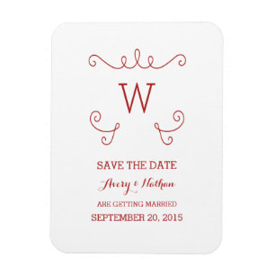 Red Whimsical sparen de Magnet Datum Magneet