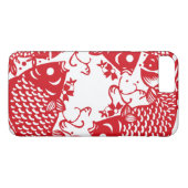 Red Whirling Koi Carp Fish Group iPhone Case-Mate iPhone Case (Achterkant (Horizontaal))