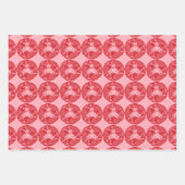 Red Whirling Koi Carp Fish Group WPS3 Inpakpapier Vel (Voorkant 3)