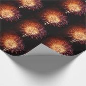 Red, White and Blue Fireworks I Patriotic Cadeaupapier (Hoek)