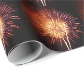Red, White and Blue Fireworks I Patriotic Cadeaupapier (Rol Hoek)