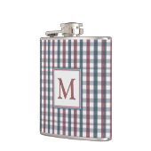 Red, White and Blue Plaid Monogram Heupfles (Links)