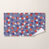 red, white and blue polka dots (Serviette à main)
